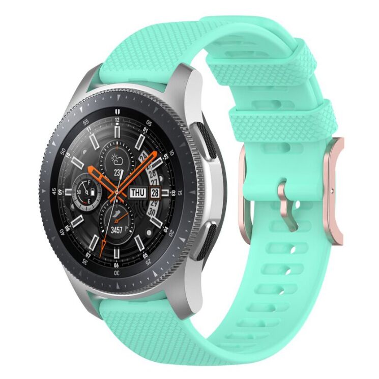 Ремешок UniCase Dot Pattern для Samsung Galaxy Watch 3 (45mm) - Cyan: фото 2 из 5