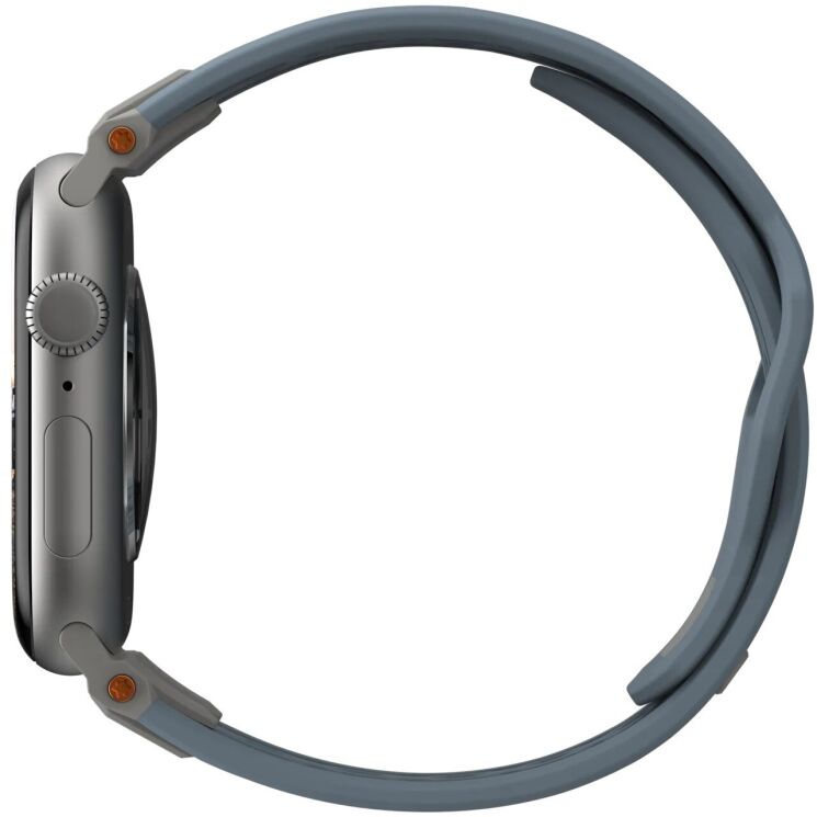 Ремешок URBAN ARMOR GEAR (UAG) Monarch Strap для Apple Watch 46 / 44 / SE 44 / 45 / Ultra / Ultra 2 (49mm) 194158114136 - Blue / Titanium: фото 3 из 13