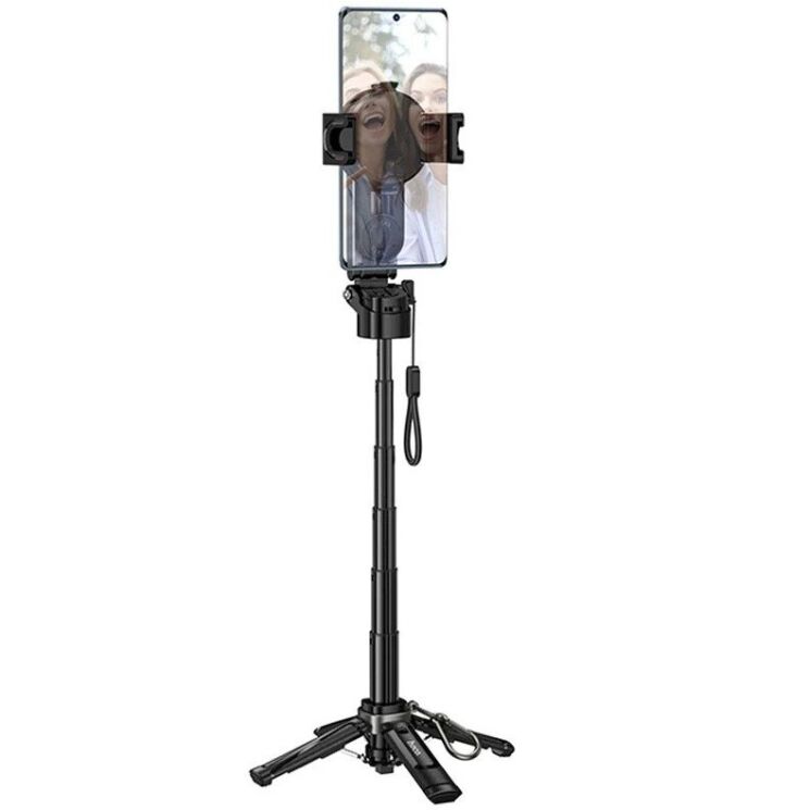 Селфи-монопод Hoco K27 Pro 2 in 1 Magnetic Clamp - Black: фото 2 из 6