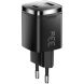 Сетевое зарядное устройство ESSAGER Gamet 33W GaN C+U (ECT33W-GMB01-Z) - Black (995691B). Фото 4 из 12