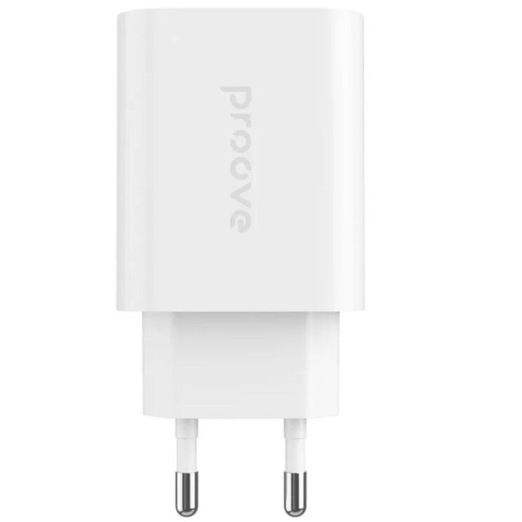 Мережевий зарядний пристрій Proove Rapid 30W (2USB + Type-C) - White: фото 4 з 7