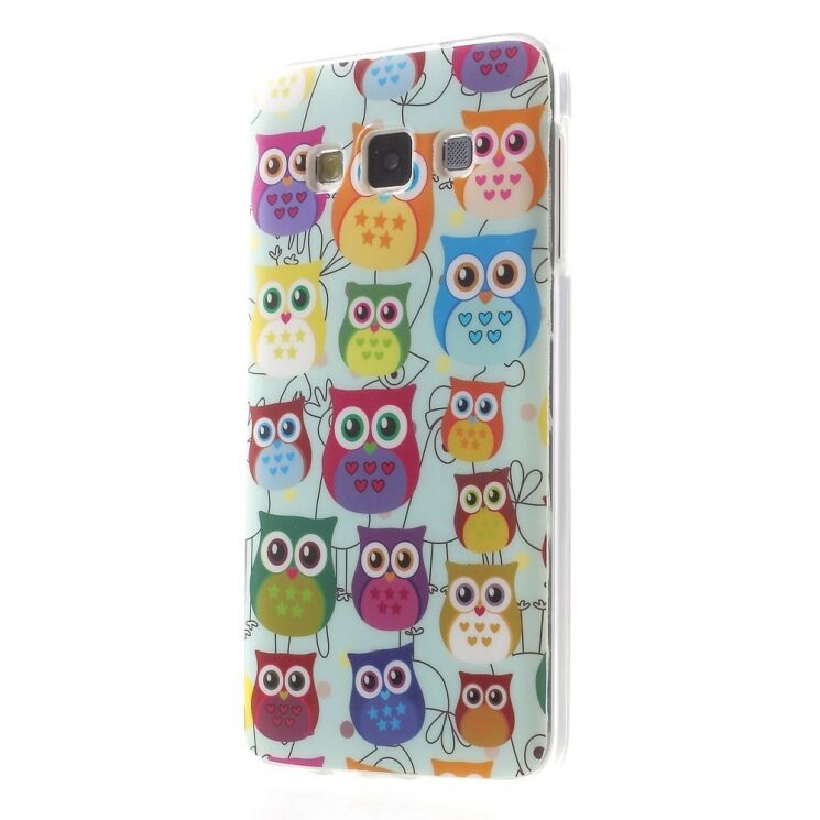 Силиконовая накладка Deexe Owl Pattern для Samsung Galaxy A3 (A300) - Owl's on a Branch: фото 3 из 7