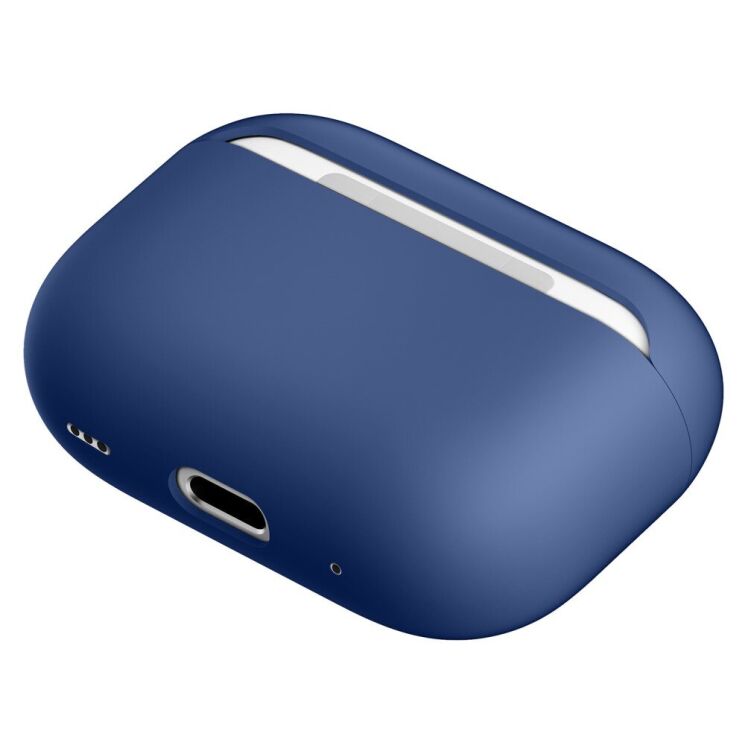 Силиконовый чехол Deexe Silicone Case (FH) для Apple AirPods Pro 2 - Dark Blue: фото 3 из 5