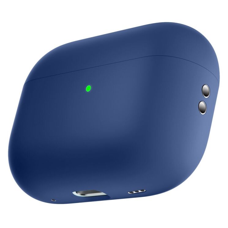 Силиконовый чехол Deexe Silicone Case (FH) для Apple AirPods Pro 2 - Dark Blue: фото 1 из 5