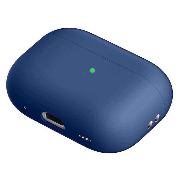 Силиконовый чехол Deexe Silicone Case (FH) для Apple AirPods Pro 2 - Dark Blue: фото 2 из 5