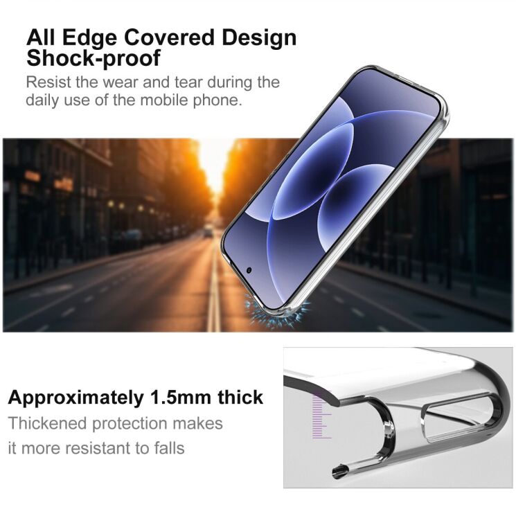 Силиконовый чехол IMAK UX-10 Series для Xiaomi 17 - Transparent: фото 4 из 6