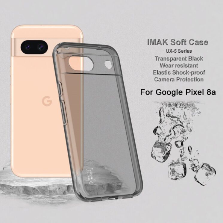 Силиконовый чехол IMAK UX-5 Series для Google Pixel 8A - Transparent: фото 4 из 11