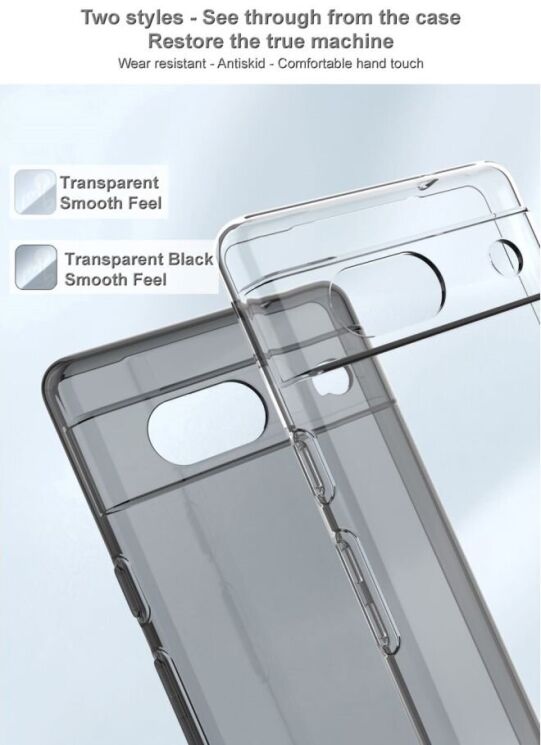 Силиконовый чехол IMAK UX-5 Series для Google Pixel 8A - Transparent: фото 7 из 11