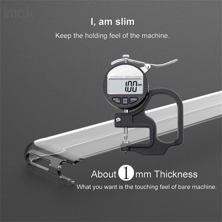 Силиконовый чехол IMAK UX-5 Series для Xiaomi Poco F7 Ultra - Transparent: фото 5 из 10