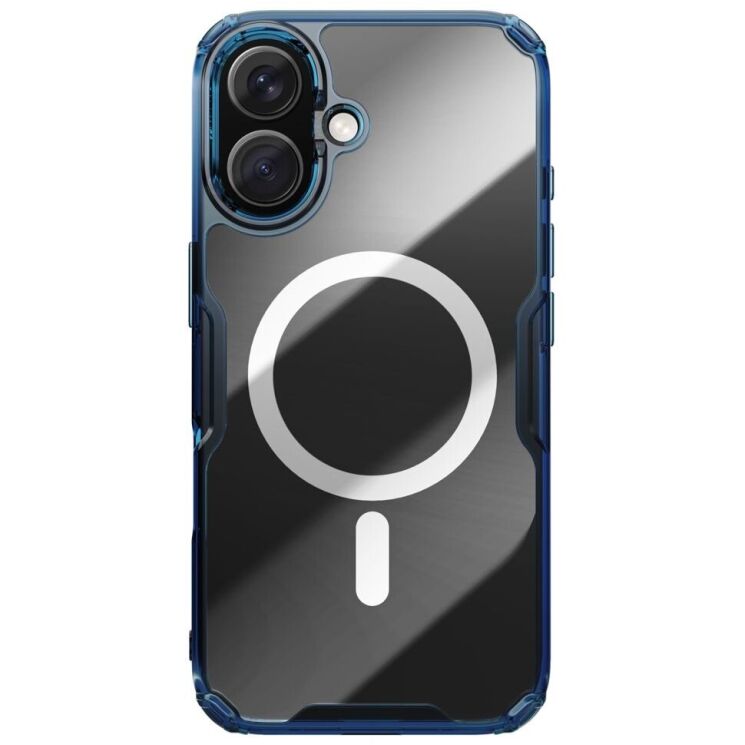 Силиконовый чехол NILLKIN Nature TPU Pro Magnetic для Apple iPhone 16 Plus - Blue: фото 1 из 13