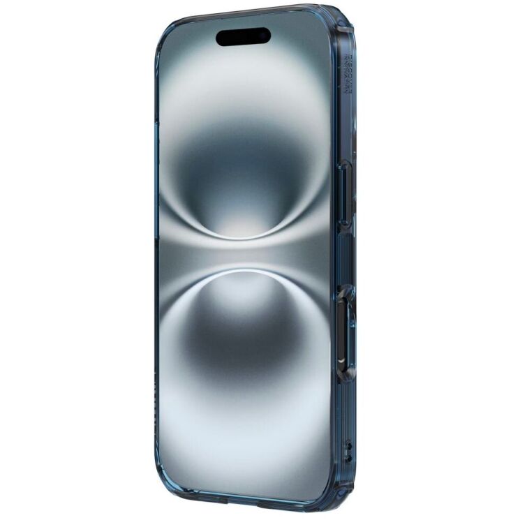 Силиконовый чехол NILLKIN Nature TPU Pro Magnetic для Apple iPhone 16 Plus - Blue: фото 5 из 13