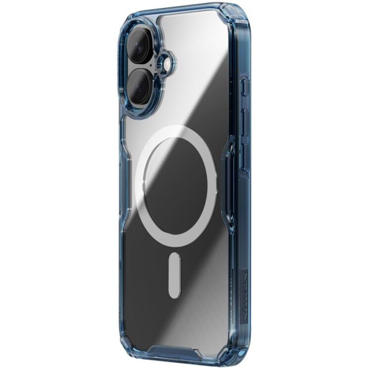 Силиконовый чехол NILLKIN Nature TPU Pro Magnetic для Apple iPhone 16 Plus - Blue: фото 2 из 13