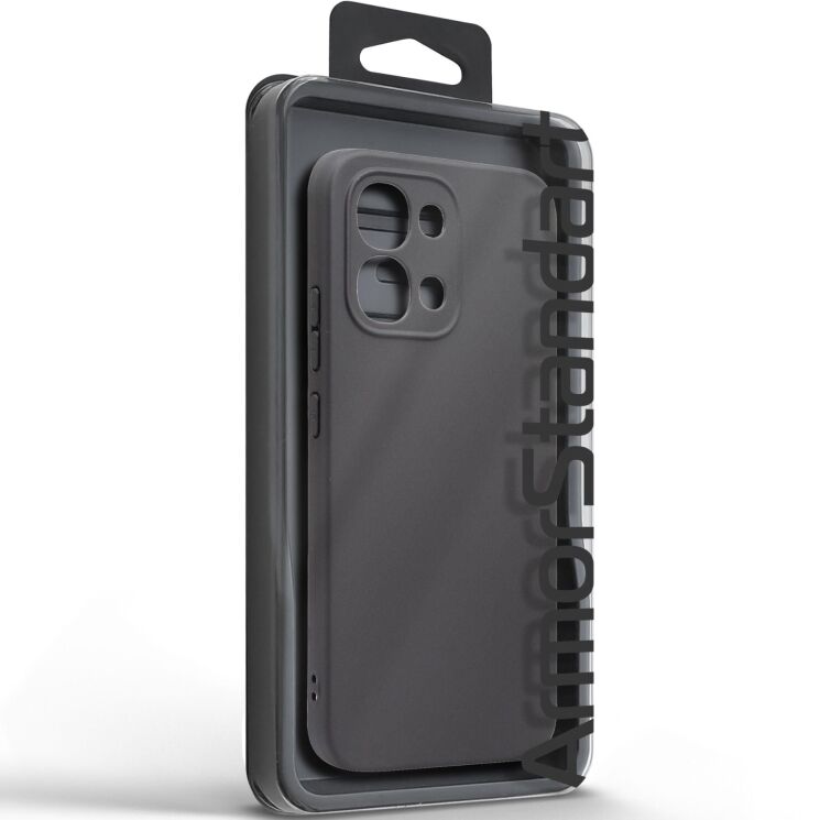 Силіконовий (TPU) чохол ArmorStandart Matte Slim Fit для OPPO A6 Pro - Black: фото 3 з 5