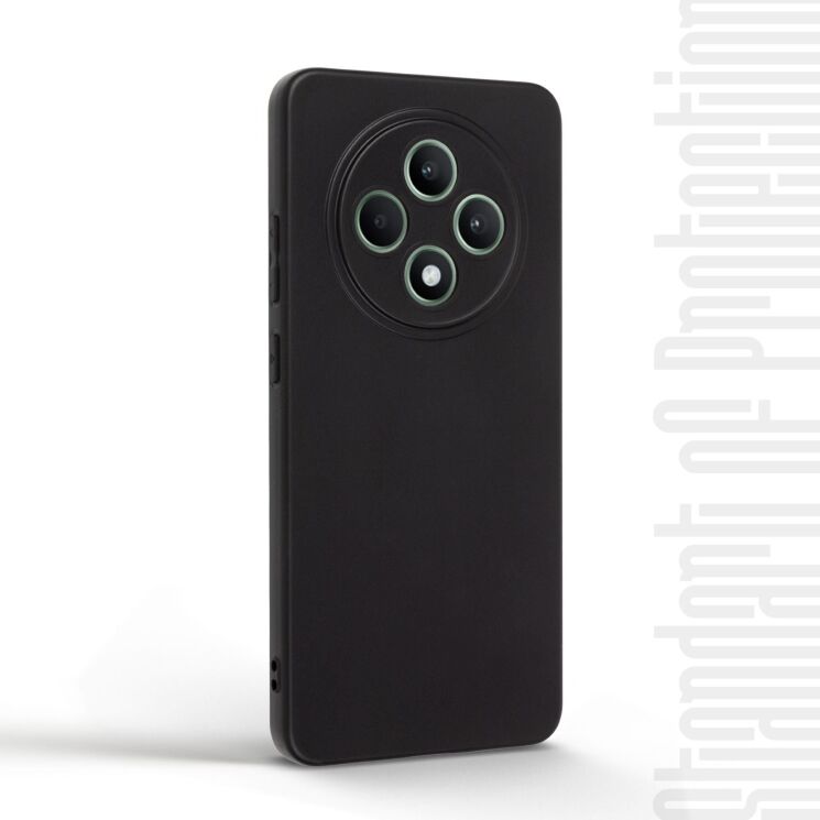 Силіконовий (TPU) чохол ArmorStandart Matte Slim Fit для OPPO Reno 12 F/FS - Black: фото 3 з 5