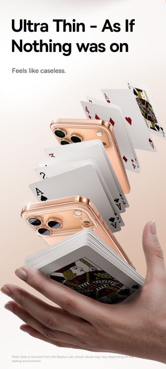 Силіконовий (TPU) чохол BASEUS Simple Series для Apple iPhone 17 - Transparent: фото 9 з 15