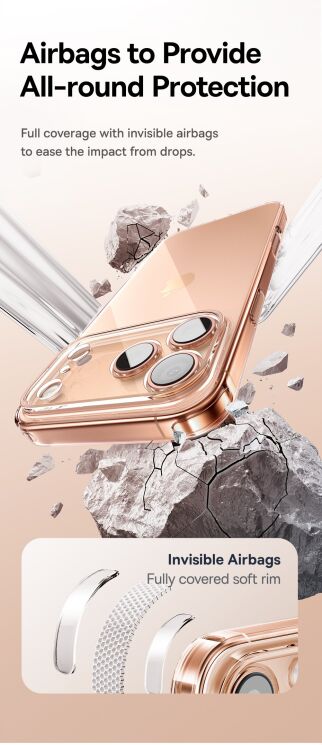 Силіконовий (TPU) чохол BASEUS Simple Series для Apple iPhone 17 - Transparent: фото 12 з 15
