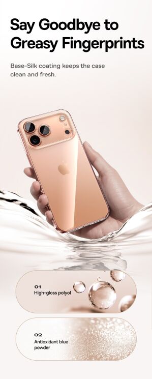 Силіконовий (TPU) чохол BASEUS Simple Series для Apple iPhone 17 - Transparent: фото 10 з 15