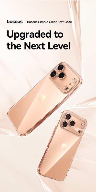 Силіконовий (TPU) чохол BASEUS Simple Series для Apple iPhone 17 - Transparent: фото 6 з 15
