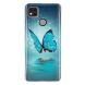 Силиконовый (TPU) чехол Deexe LumiCase для Xiaomi Redmi 9C - Blue Butterfly (267648F). Фото 3 из 5