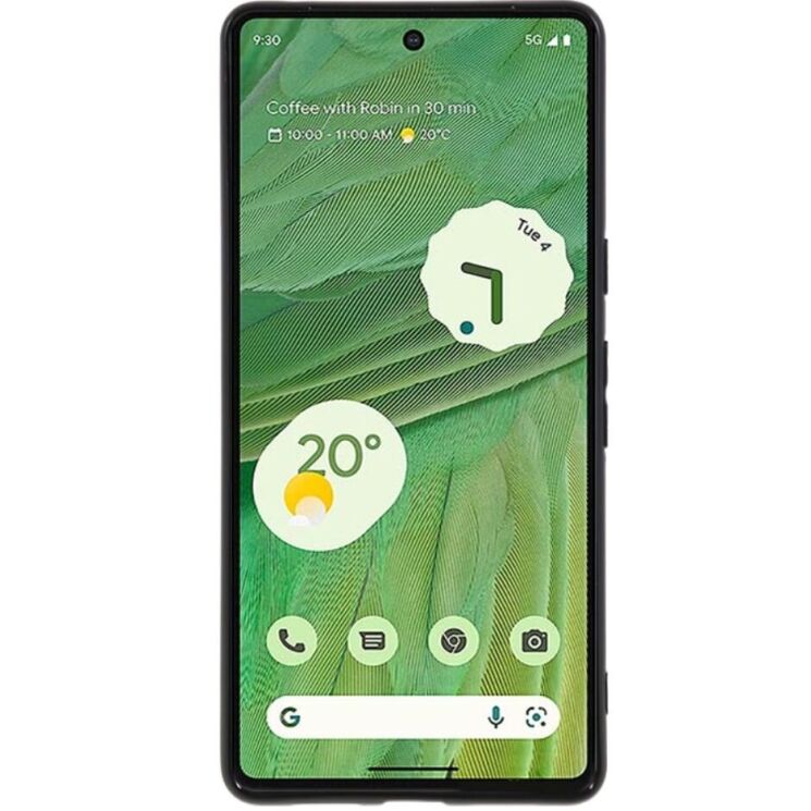 Силиконовый (TPU) чехол Deexe Matte Case для Google Pixel 7 - Black: фото 2 из 7