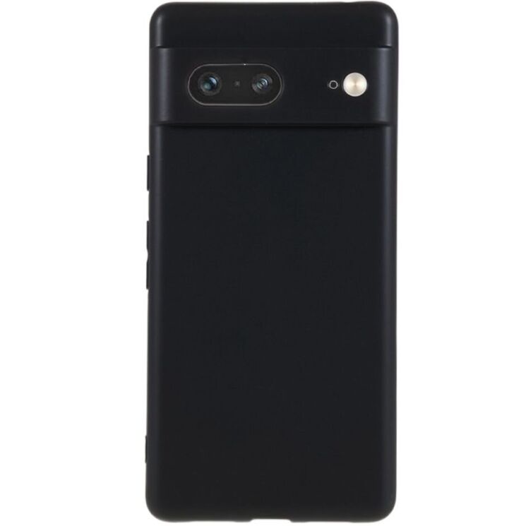 Силиконовый (TPU) чехол Deexe Matte Case для Google Pixel 7 - Black: фото 1 из 7