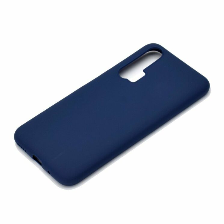Силиконовый (TPU) чехол Deexe Matte Case для Huawei Honor 20 Pro - Blue: фото 3 из 7