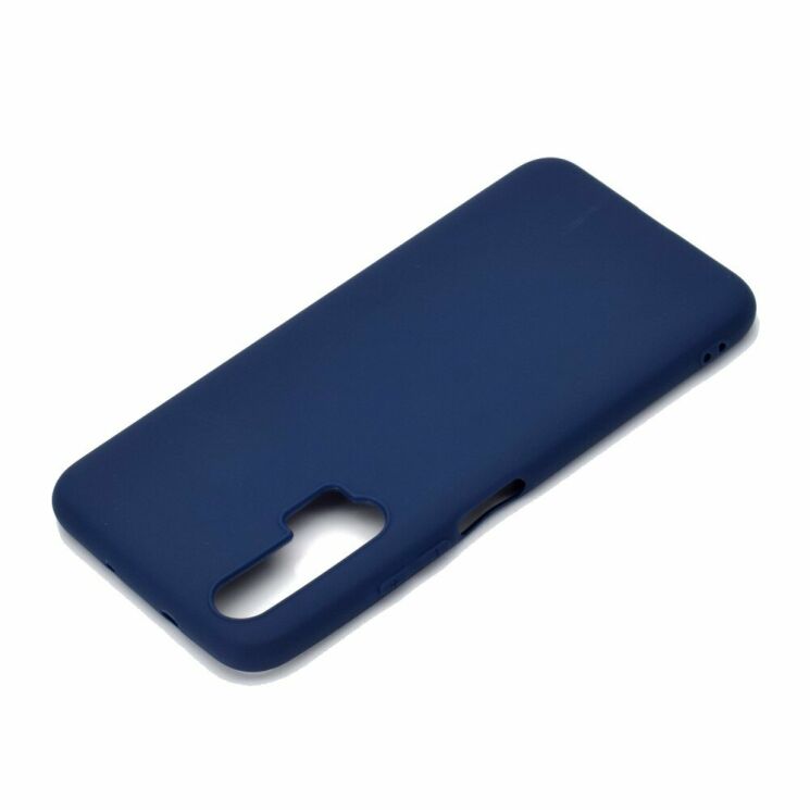 Силиконовый (TPU) чехол Deexe Matte Case для Huawei Honor 20 Pro - Blue: фото 4 из 7