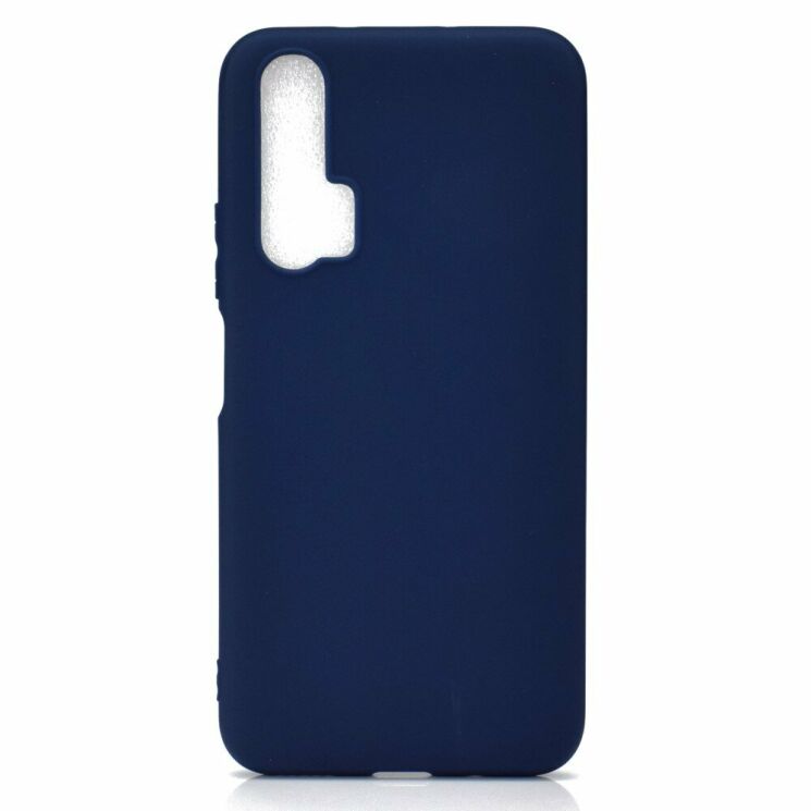 Силиконовый (TPU) чехол Deexe Matte Case для Huawei Honor 20 Pro - Blue: фото 2 из 7