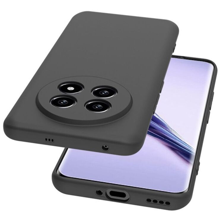 Силиконовый (TPU) чехол Deexe Matte Case для Realme 13 Pro / 13 Pro Plus - Black: фото 3 из 4