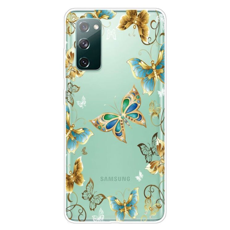 Силиконовый (TPU) чехол Deexe Pretty Glossy для Samsung Galaxy S20 FE (G780) - Diamante Butterfly: фото 1 из 5