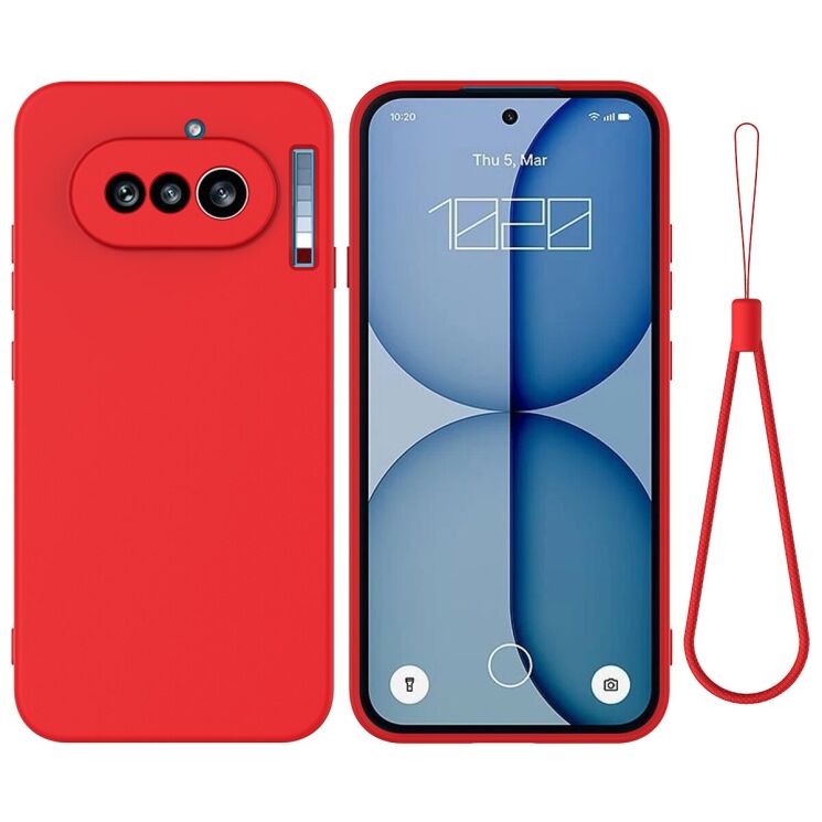 Силіконовий (TPU) чохол Deexe Silicone Case для Nothing Phone (4a) - Red: фото 1 з 9