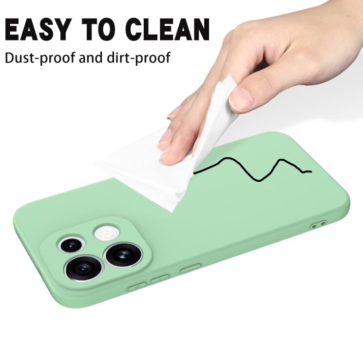 Силиконовый (TPU) чехол Deexe Silicone Case для OPPO Reno 16 F/FS - Green: фото 9 из 9