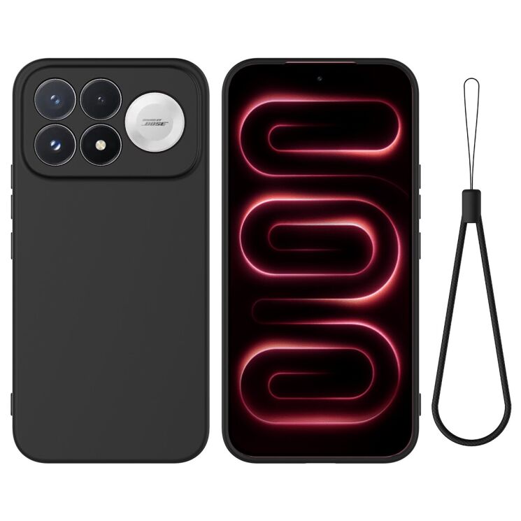 Силиконовый (TPU) чехол Deexe Silicone Case для Xiaomi Poco F9 Pro - Black: фото 1 из 9