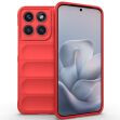 Силіконовий (TPU) чохол Deexe Terra Case для Motorola Edge 70 Fusion - Red (409512R)