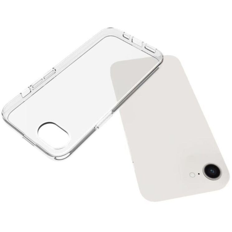 Силиконовый (TPU) чехол Deexe UltraThin для Apple iPhone 16e - Transparent: фото 2 из 5