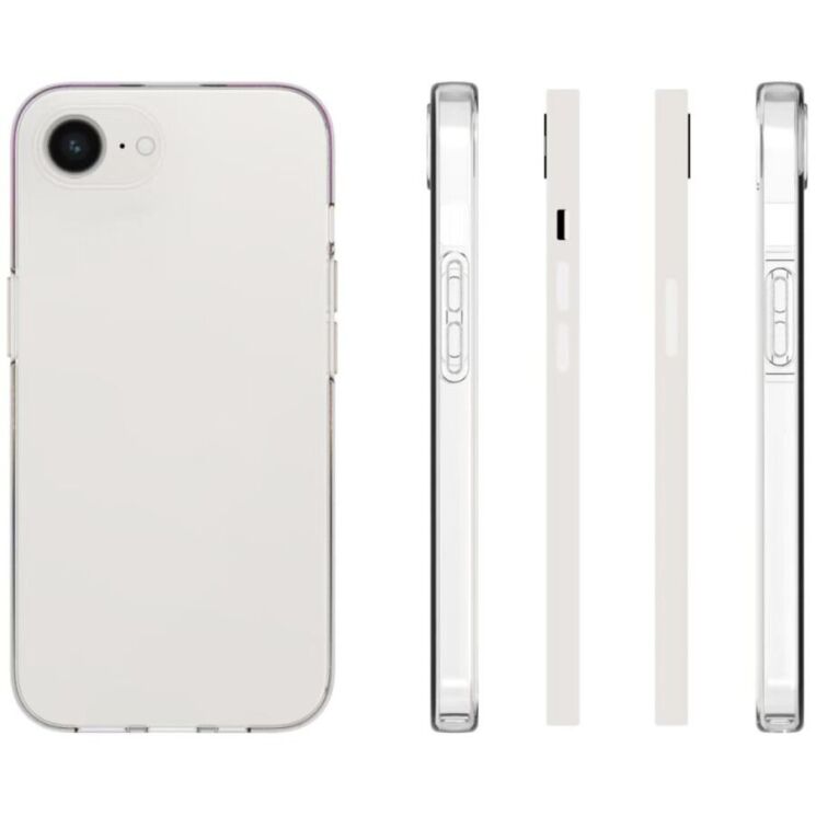 Силиконовый (TPU) чехол Deexe UltraThin для Apple iPhone 16e - Transparent: фото 5 из 5