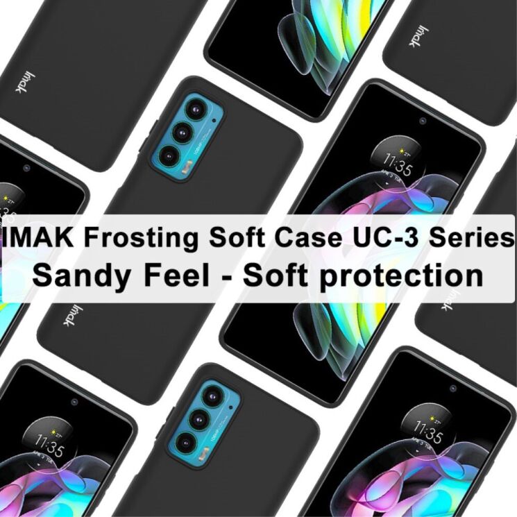 Силіконовий (TPU) чохол IMAK UC-3 Series для Motorola Edge 20 - Black: фото 14 з 15