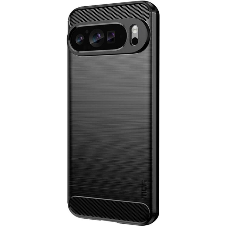 Силиконовый (TPU) чехол MOFI Carbon Fiber для Google Pixel 9 Pro - Black: фото 1 из 10