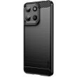Силиконовый (TPU) чехол MOFI Carbon Fiber для Motorola Moto G15 - Black (372632B)