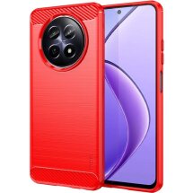 Силіконовий (TPU) чохол MOFI Carbon Fiber для Realme 12 5G - Red: фото 1 з 12
