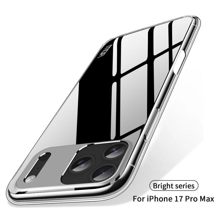 Силіконовий (TPU) чохол MOFI Thin Guard для Apple iPhone 17 Pro Max - Transparent: фото 9 з 10