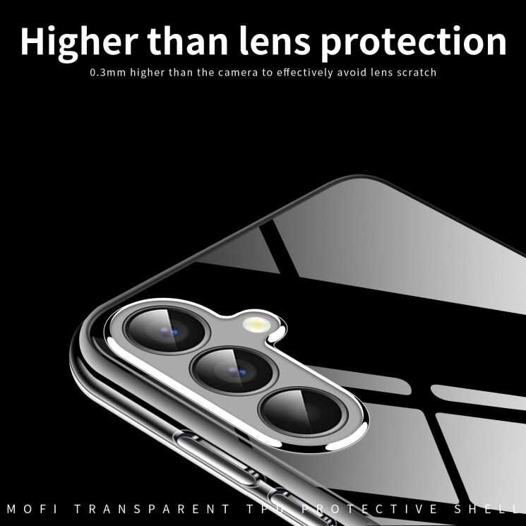 Силиконовый (TPU) чехол MOFI Thin Guard для Samsung Galaxy S26 - Transparent: фото 4 из 9