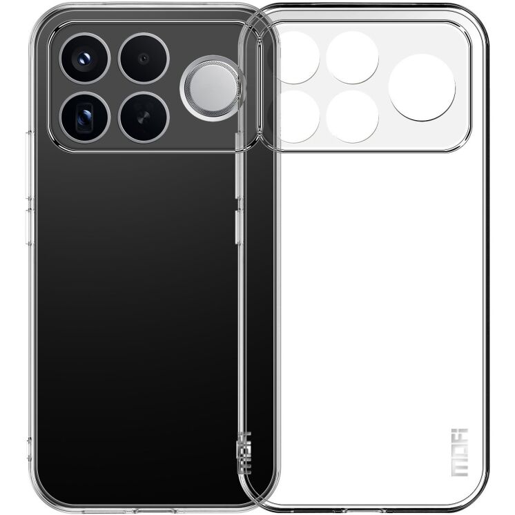 Силіконовий (TPU) чохол MOFI Thin Guard для Xiaomi Poco F9 Ultra - Transparent: фото 1 з 9