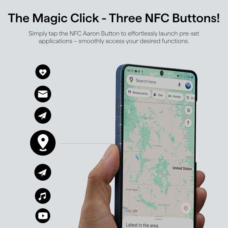 Ультратонкий чохол Pitaka Edge Case для Samsung Galaxy S26 (S942) KS2602 - Moonrise: фото 11 з 17