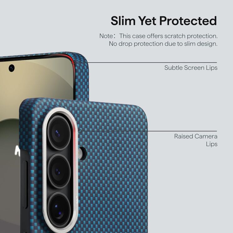 Ультратонкий чохол Pitaka Edge Case для Samsung Galaxy S26 (S942) KS2602 - Moonrise: фото 14 з 17