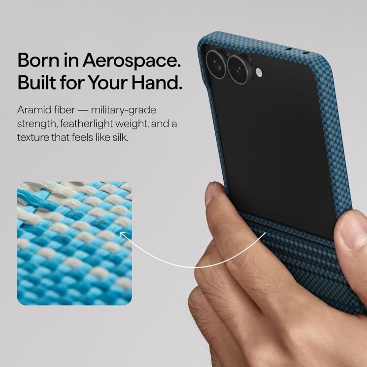 Ультратонкий чехол Pitaka Edge Case (FF) для Samsung Galaxy Flip 8 (FMFLIP8) - Moonrise: фото 12 из 16