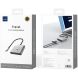 USB HUB WIWU Wi-HB002 Type-C to USB+Type-C+HDMI - Gray (896510H). Фото 4 из 6