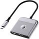 USB HUB WIWU Wi-HB002 Type-C to USB+Type-C+HDMI - Gray (896510H). Фото 1 из 6