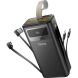 Внешний аккумулятор Hoco DB58 Plentiful 22.5W (30000mAh) + кабель Type-C+Lightning+MicroUSB+USB - Black (995779B). Фото 2 из 7