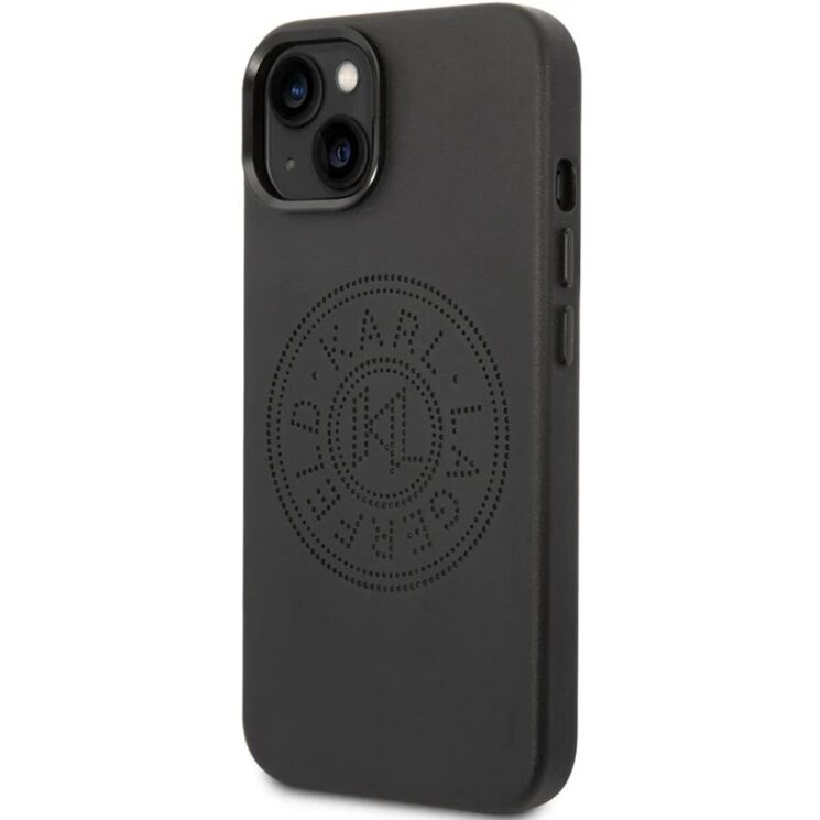 Защитный чехол Karl Lagerfeld Leather Perforated Logo для Apple iPhone 14 Plus - Black: фото 4 из 8